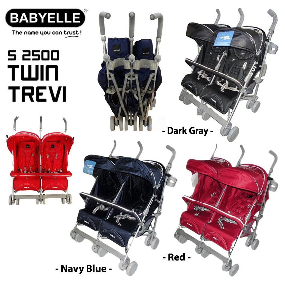Stroller Babyelle Twin Trevi S2500 Alumunium Kereta Dorong Bayi Kembar