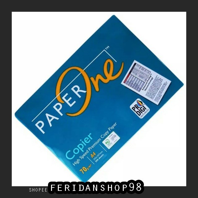 

FS417 KERTAS PRINT & FOTOCOPY KERTAS HVS A4 ATK 70 GRAM PAPER ONE ISI 500 LEMBAR GROSIR TERMURAH BY