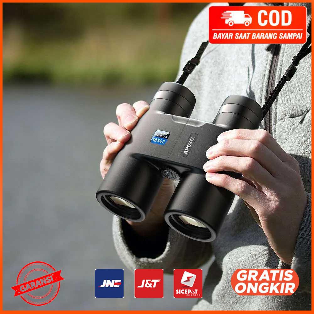 APEXEL Teropong Binoculars Fixed Focus HD Vision 10x42 - APL-RB10X42A