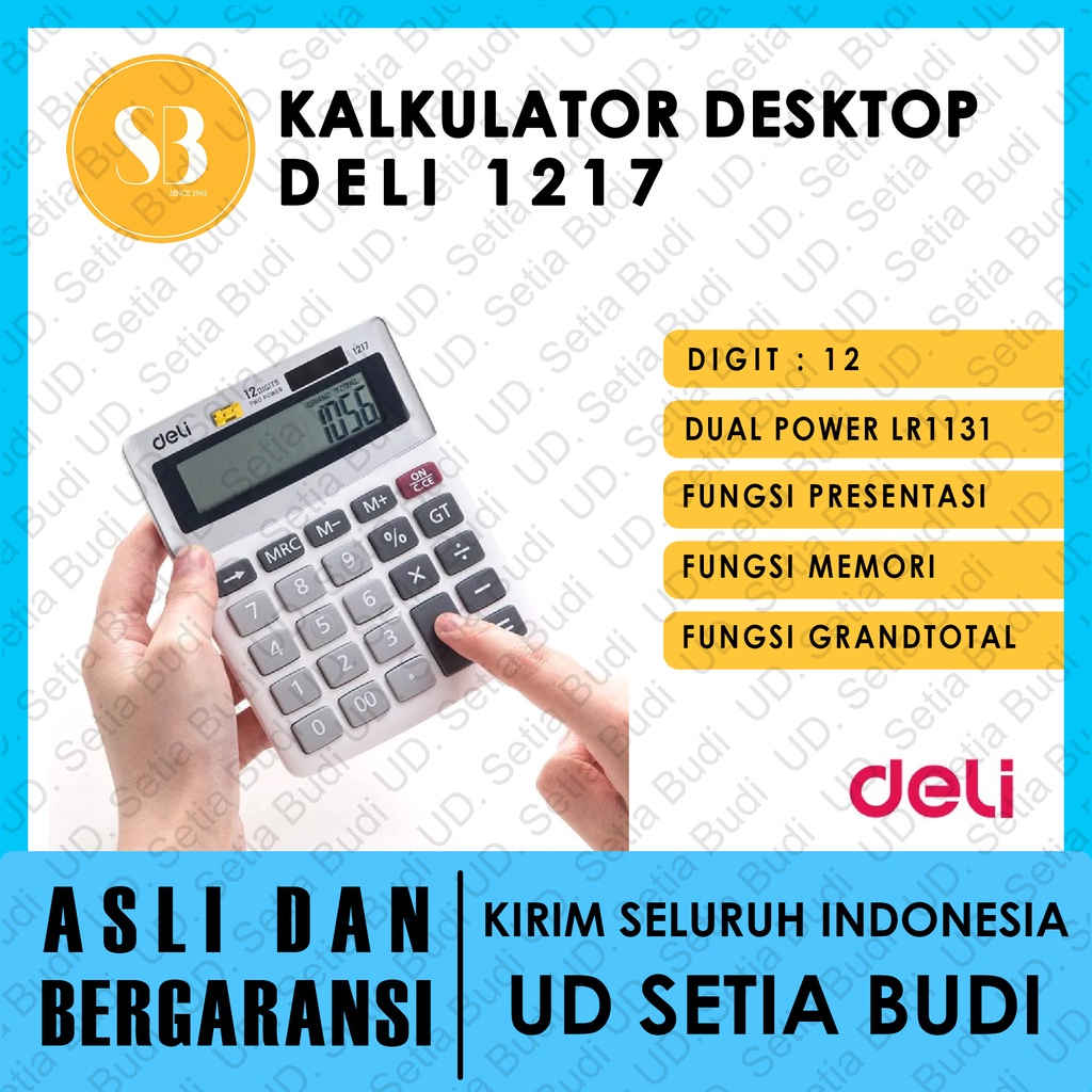 Kalkulator Desktop Deli 1217