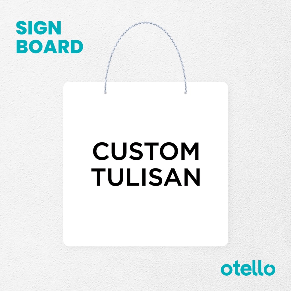 Custom Sign Board Rantai Akrilik Papan Nama Gantungan Acrylic Ruangan Petunjuk Acrilic Print Kustom Dekorasi Hiasan Dinding Cafe Signage Pintu