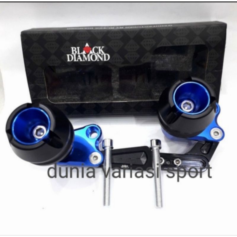 Jalu Knalpot/Slider knalpot /pelindung knalpot Nmax old Aerox 155 Lexi PCX 150/160 Black Diamond