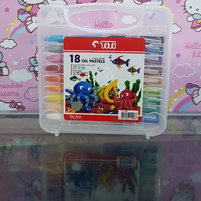 

Oil pastels crayon titi 18 warna