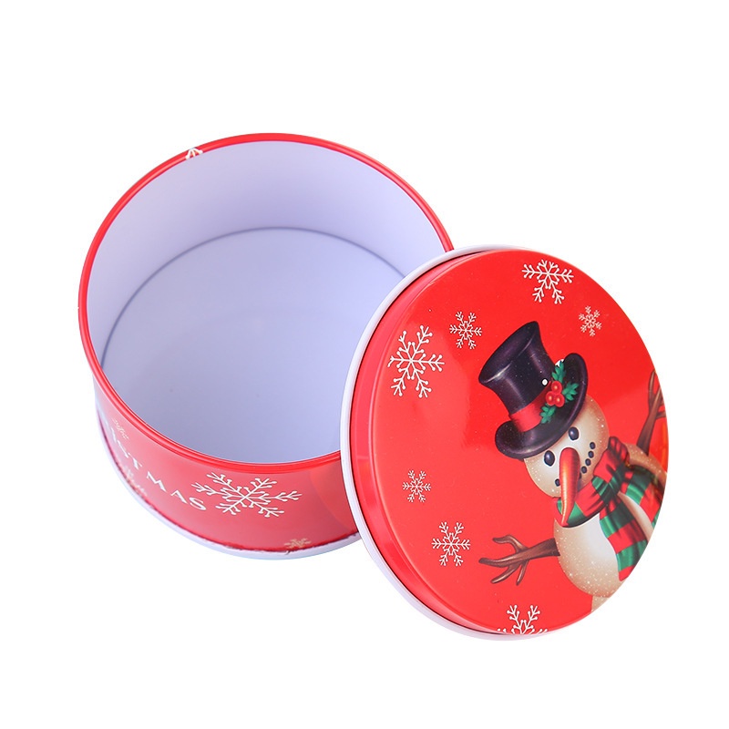 Toples Permen / Kue Kering Kosong Motif Print Santa Claus / Rusa Untuk Hadiah Natal