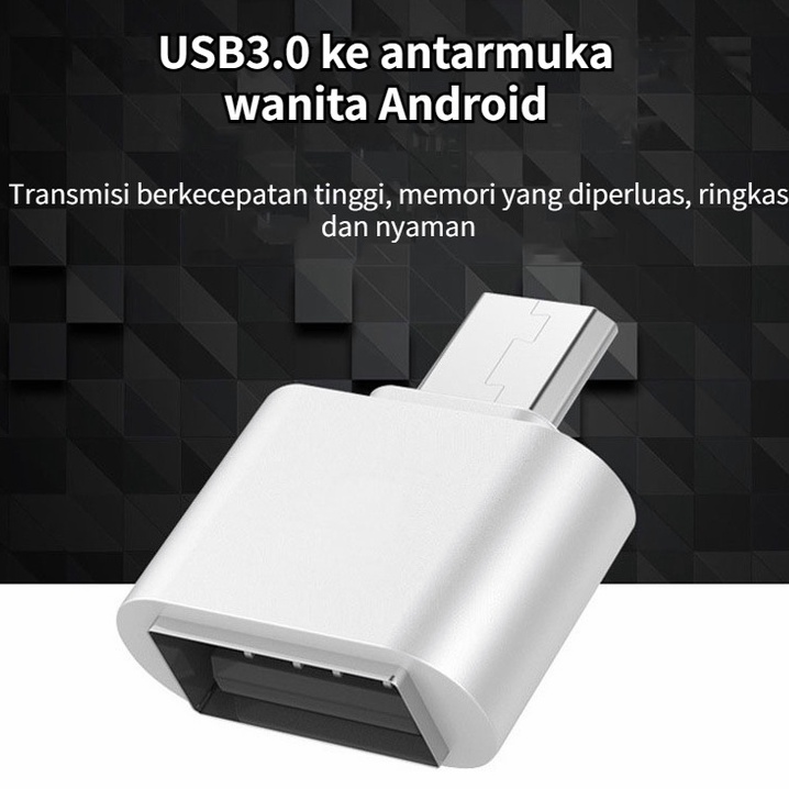 [Beli 1 dapatkan 1 gratis ]OTG Android Micro USB Adapter Universal Untuk Semua Hp Smartphone Hub ke TV Flashdisk Driver Bukan Type C