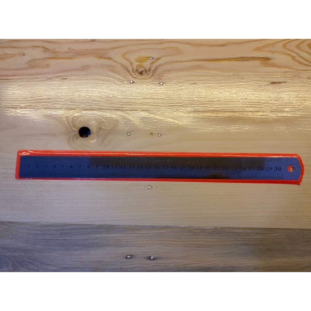 

Penggaris besi 30 cm, stainless steel ruller, penggaris besi