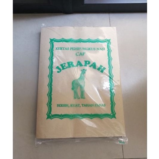 

Kertas Nasi Coklat / Kertas Bungkus Nasi 28x38cm Isi 200pcs