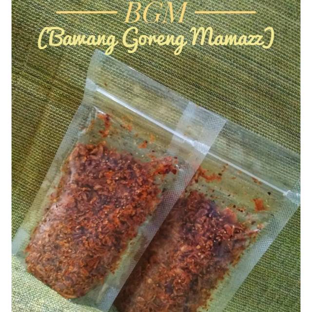 

Bawang goreng 55gram (pedas terasi)