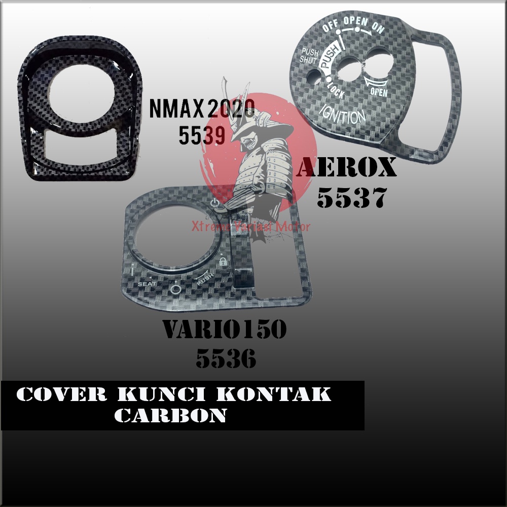 Cover kunci kontak carbon import motor all nmax new , vario 150 , all aerox