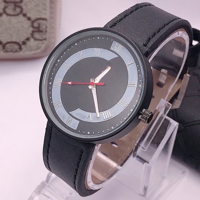 ✅COD JAM TANGAN PRIA JAM TANGAN WANITA MURAH GENEVA LEATHER QUARTZ JAM TANGAN PRIA M25