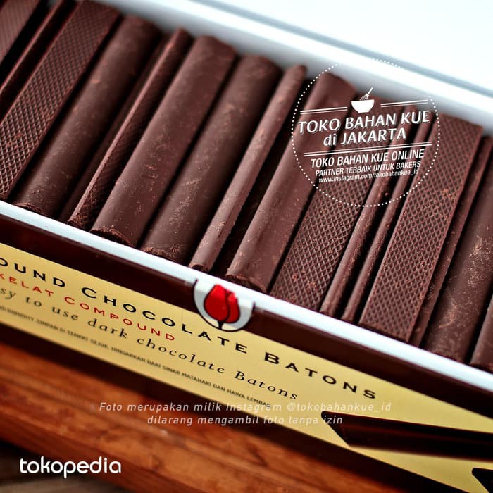 

CHOCOLATE STICKS BATONS TULIP COMPOUND STICKS STIK COKLAT BATON 1,5KG