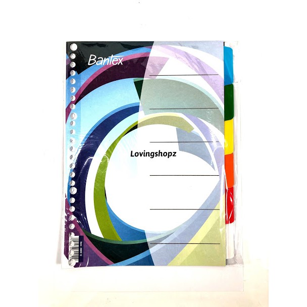 

Tab Divider Bantex ukuran B5 , Pembatas Binder ukuran B5