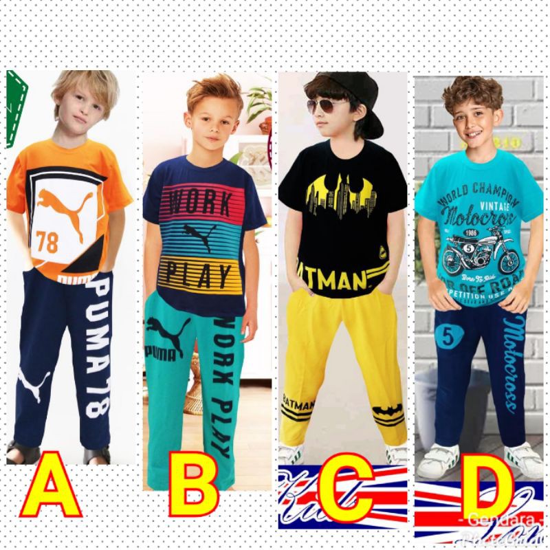 Setelan Anak Celana Panjang London Kids 5~10 tahun