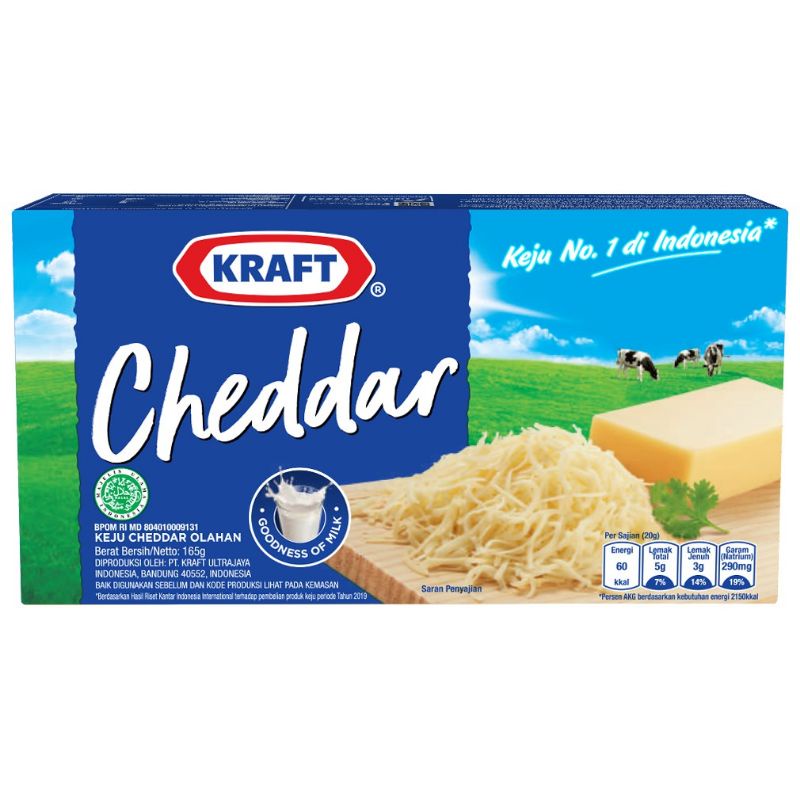 

KEJU KRAFT CHEDDAR / MILKY SOFT 165 GRAM / KEJU KRAFT