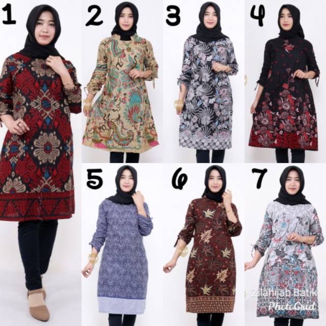Tunik Songket Batik Solo Fashion Wanita Tunik Batik Modern Atasan Batik Ori By Masayu