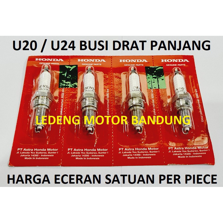 U20 CPR6EA9 Denso Busi Original AHM Motor Karisma Vario Beat Scoopy Spacy