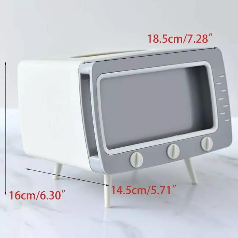 Kotak Tissue Model TV With Phone Holder