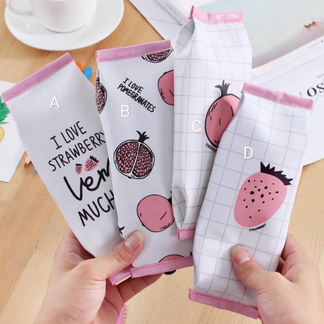 

Kotak Pensil Bentuk Kemasan Biskuit STRAWBERRY DELIMA Termurah