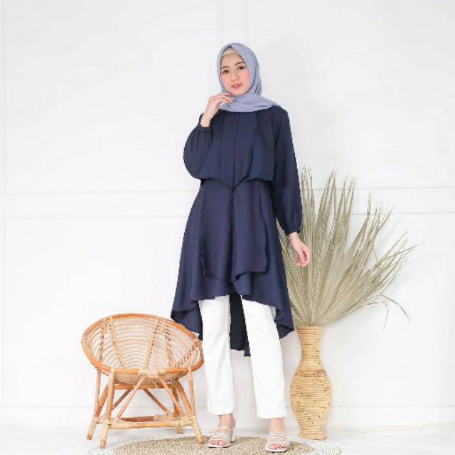 Long Tunik - Atasan Muslim - Tunik Busui - Baju Muslim - Baju Busui - Baju Menyusui Murah