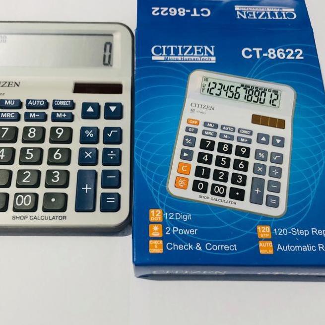 

Promo - Calculator Kalkulator Dagang 12 Digit Citizen CT 8622 CT8622 Warna Putih Cantik