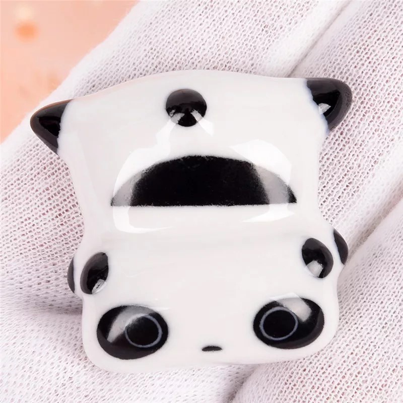 Tatakan Sumpit/Kuas Chopstick Stand Unik & Lucu Keramik /Bunga/Panda/Paus/Kelinci-7
