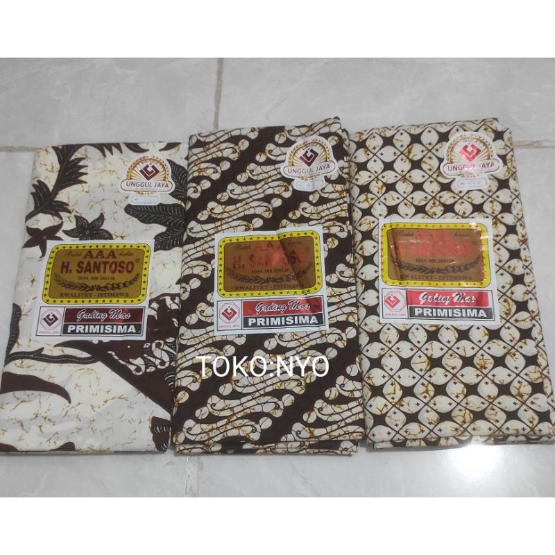 Kain Jarik Batik Pekalongan Halus HSantoso AAA Gading MasPrimisima Unggul Jaya