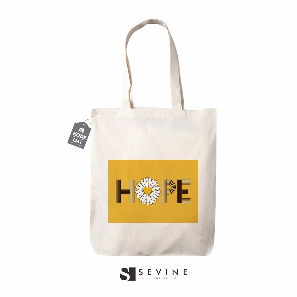 Sevine Totebag Tas Fashion Tote Bag Resleting Laptop Wanita Quote Motivation - LM