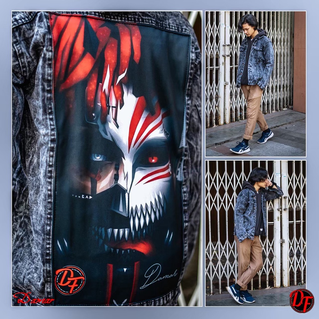 JAKET JEANS PRINTING ANAK REMAJA GAUL KEKINIAN LAGI HITS TRENDY 2022-JAKET JEANS SANDWASH GAMBAR INDIAN BISA BAYAR DI TEMPAT