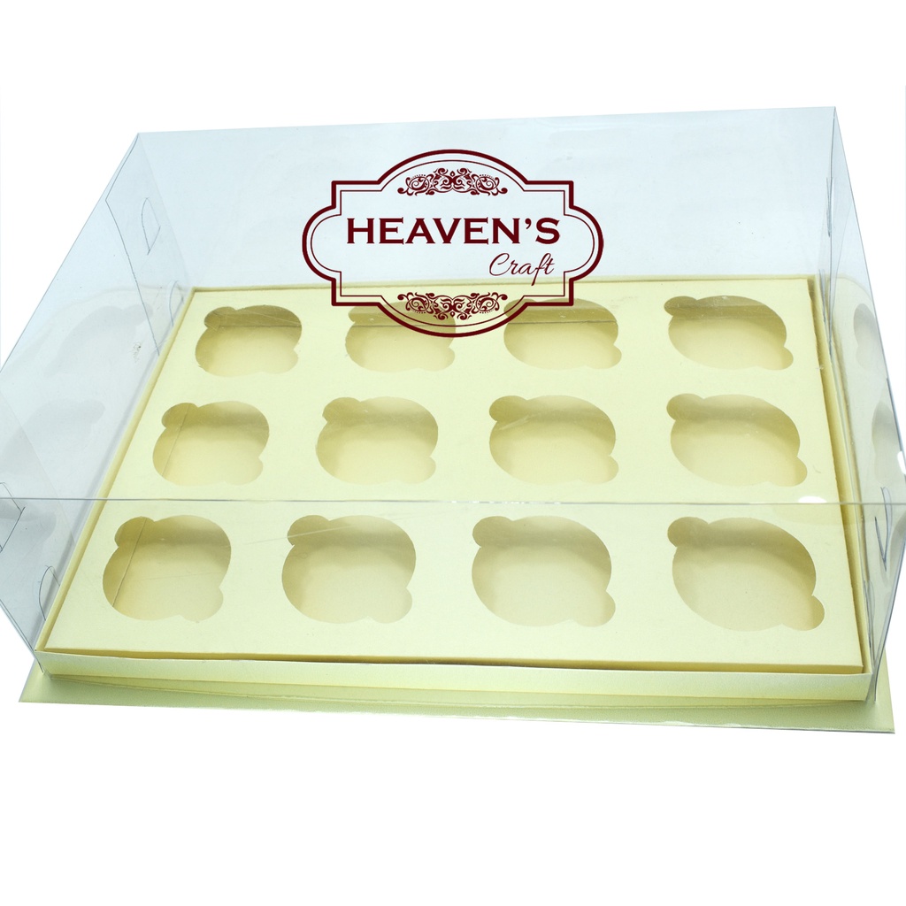 Box cupcake isi 12 krem