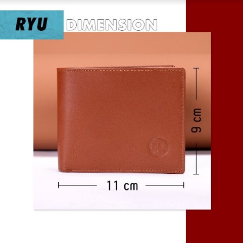 Dompet Kulit Pria Dompet Kartu Pria Lipat Kulit Sapi Asli Original Kulit Asli Super Slim De02 GARANSI ORIGINAL