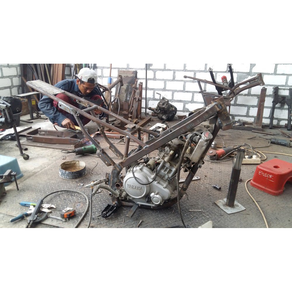 Sub Frame Klx Yz Crf Untuk Rangka Custom Trail Gl Megapro Vixion