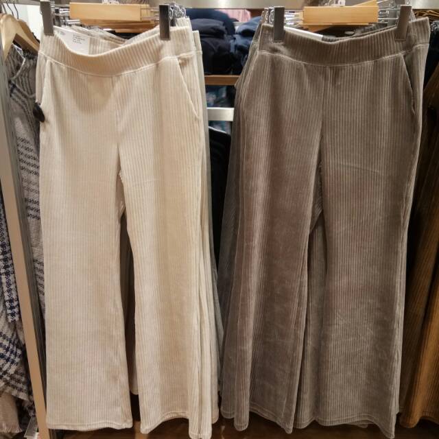 uniqlo corduroy flare pants