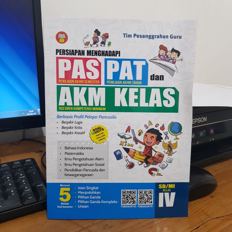 BUKU PERSIAPAN PAS PAT AKM SD/MI KELAS 4 - YRAMA WIDYA