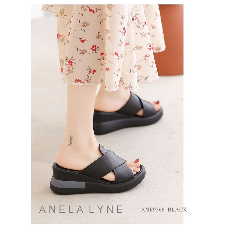 ANELA LYNE SANDAL FASHION SLOP WEDGES DEON ANE9566 ORIGINAL
