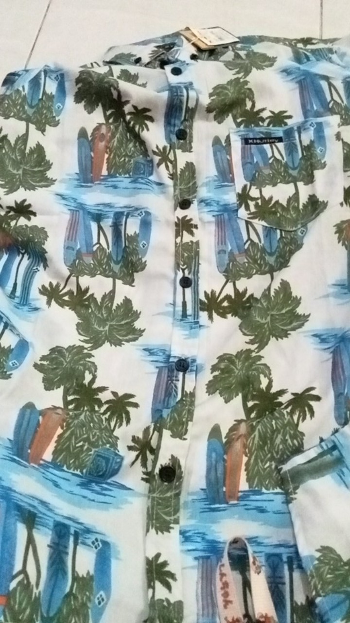 Kemeja Motif | Kemeja Surfing | Hem Pendek