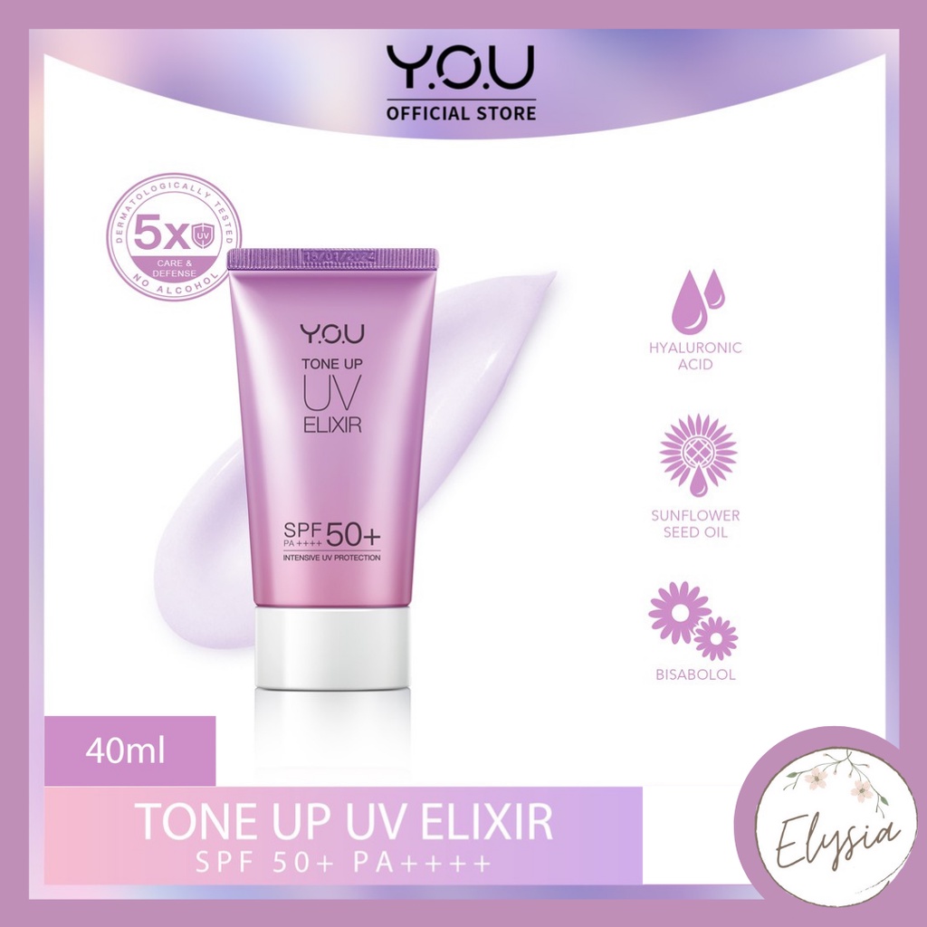 YOU Tone Up UV Elixir | Triple UV Elixir SPF 50+ PA++++ | Sunscreen | Sunprotect