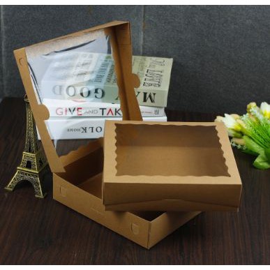 

Banting Harga Dus brownies/kue Kraft 350 Laminasi Uk. 20x20x5 cm KELIPATAN 20 pcs (1KG)