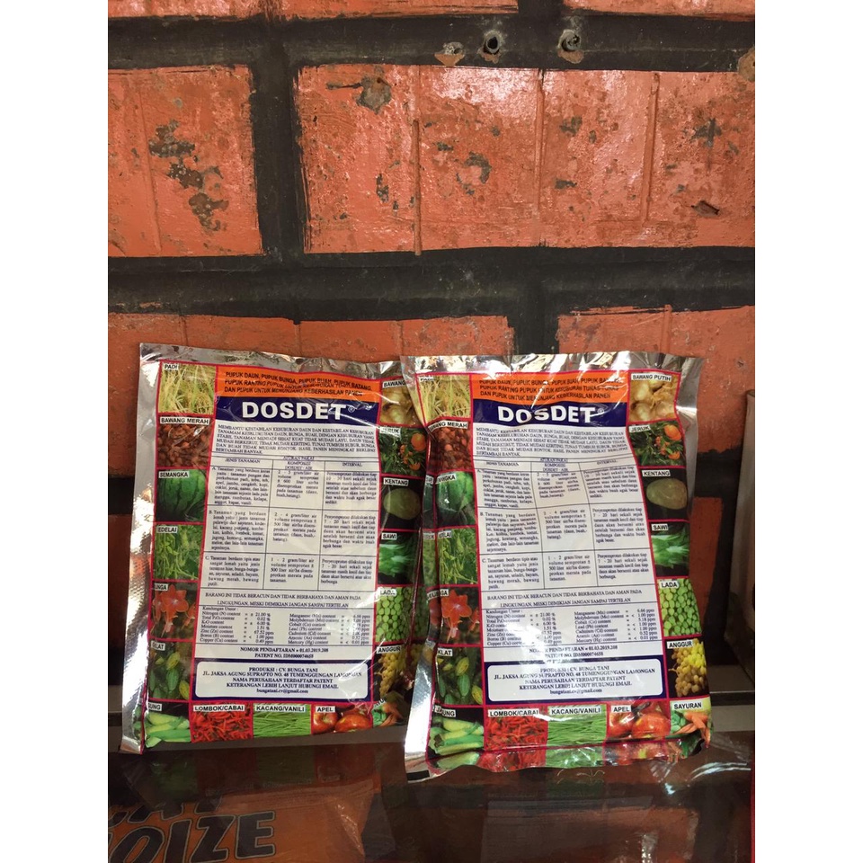 DOSDET 250Gr Pupuk Daun Bunga Buah Batang Bunga Tani
