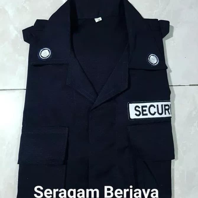 MURAH MERIAH SERAGAM SATPAM SECURITY PDL BAHAN RIPSTOK BRITMAN PROMO - M ASLI