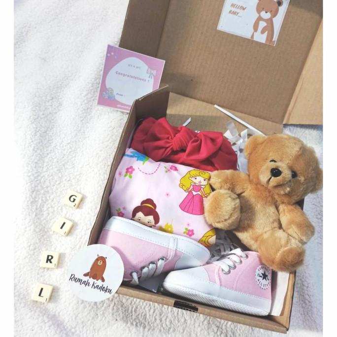 

Hampers baby girl dress kado bayi perempuan giftset