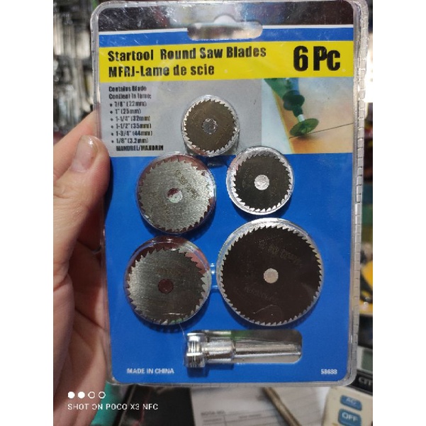 Mata Gergaji Bulat Potong Dremel Set - HSS Saw Blades Set/ mata potong kayu mini drill/circular blade mini