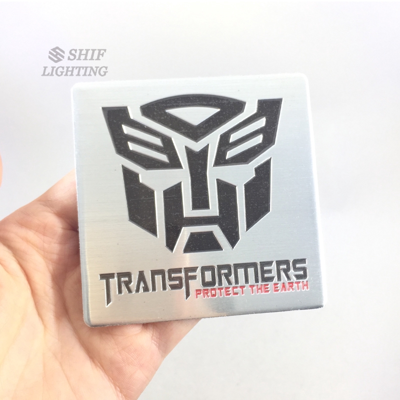 1pc Stiker Emblem Logo Transformer Bahan Aluminum Untuk Motor