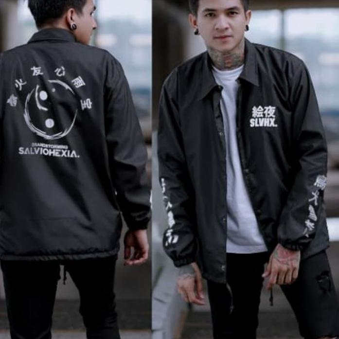 TERLARIS GN - Jaket Coach GENIUS Pria Original Distro Anti Air Waterproof windbreaker Cowok Cowok Ka
