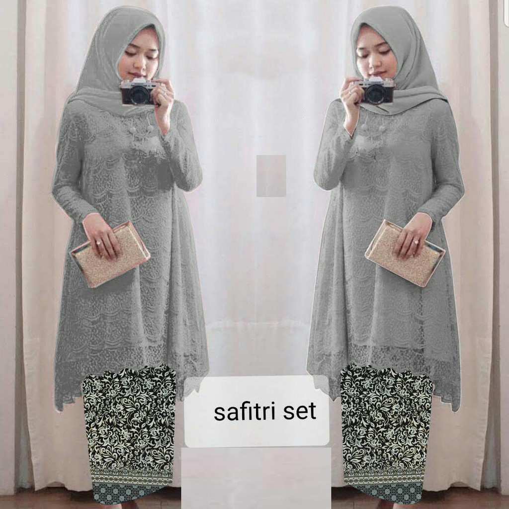 XXL JUMBO SET SAFITRI KEBAYA PREMIUM + ROK BATIK BRUKAT KEBAYA BIGSIZE XXXL