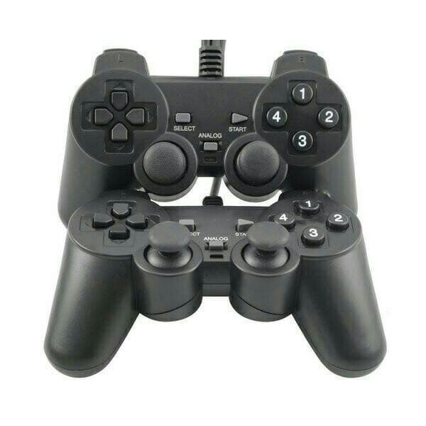 Stick PC Laptop Joystick Gamepad USB Double Dual Hitam Analog Getar