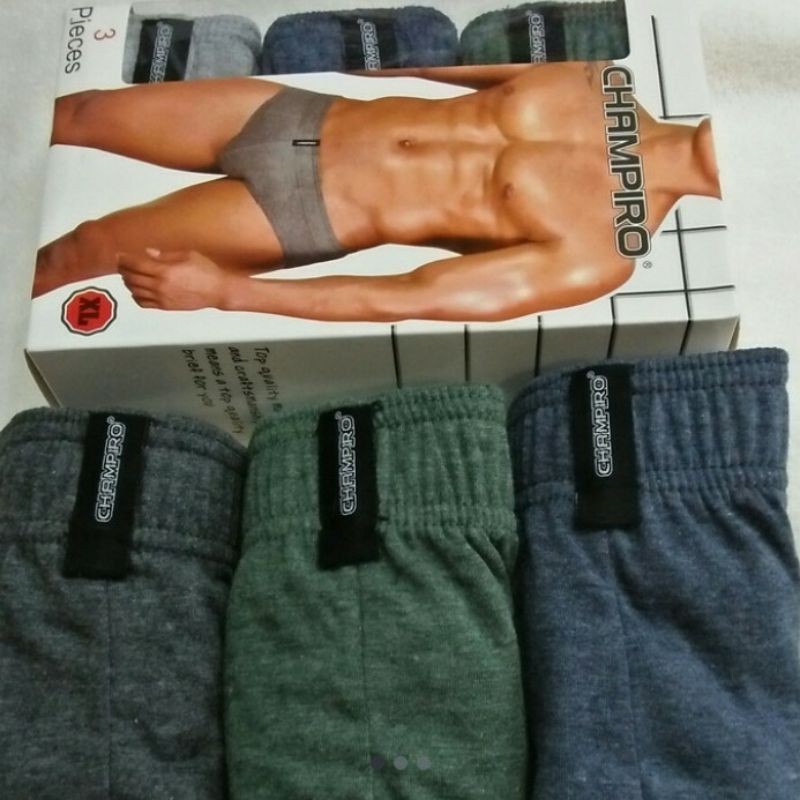 CD COWOK CHAMPIRO ( ISI 3 PCS) CD COWOK KOTAK 100% KATUN