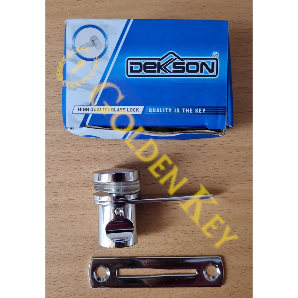 Glass Lock Dekkson Dekson GL 622 CP Kunci Handle Knob Pintu Kaca Kamar Mandi
