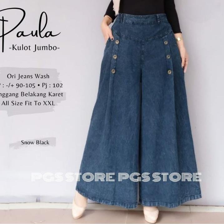 Modern.. Paula Kulot Jeans - Alazka Kulot Jeans - Kulot Jumbo - Kulot pallazo