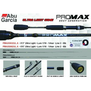 joran UL Abu Garcia PROMAX Spin PMAX-662 UL 2-6 Lb