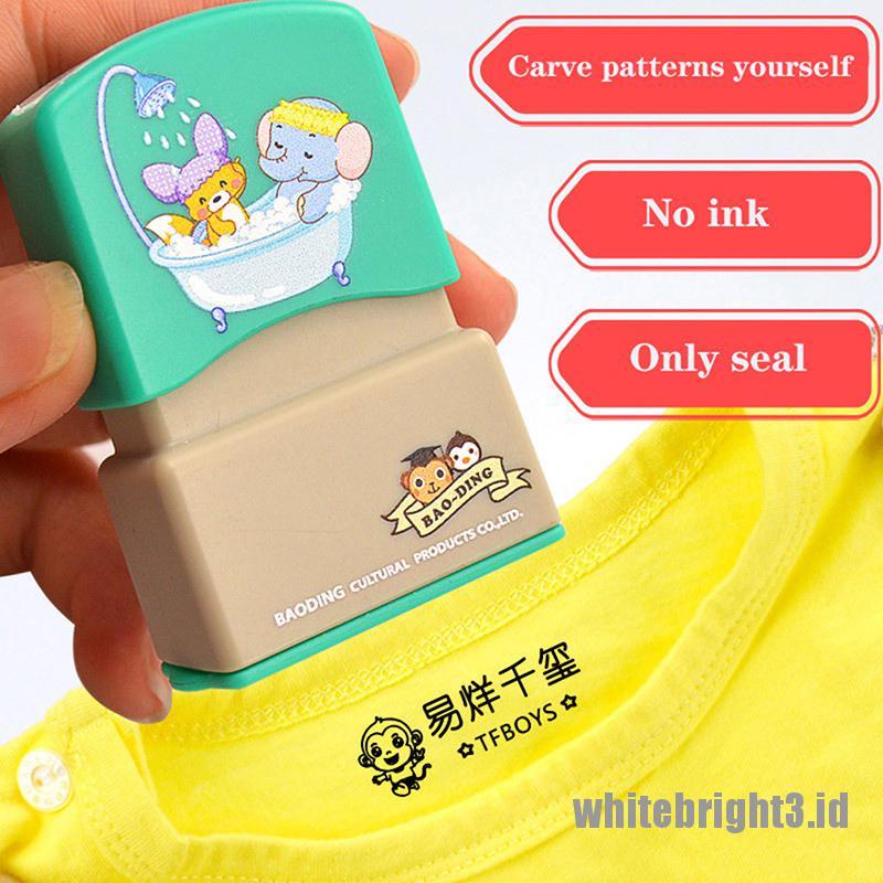 (white3) Stempel Nama Bayi DIY